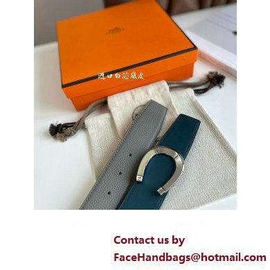 Hermes Luck belt buckle  &  Reversible leather strap 38 mm 10 2023